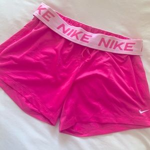 Nike Dri-Fit Athletic Shorts Pink Small